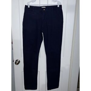 Taylor Stitch Slim Chino Pants Navy Blue Mens Size 35x35